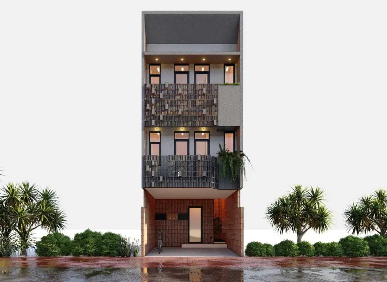 Visual fasad unit 7 kamar Kahfi Apartkos Prestige